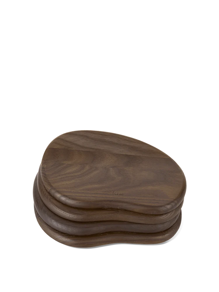 Cairn Butter BoardsSet of 4Dark Brown Kringlan
